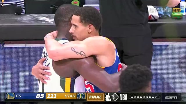 【2022年02月10日 勇士vs爵士集锦】勇士惨负爵士26分 库里很沮丧披毛巾双手抱头
