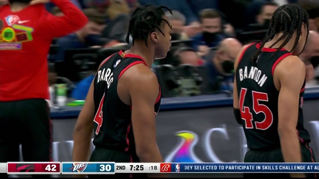 【2022年02月10日】猛龙vs雷霆第2节中文解说回放