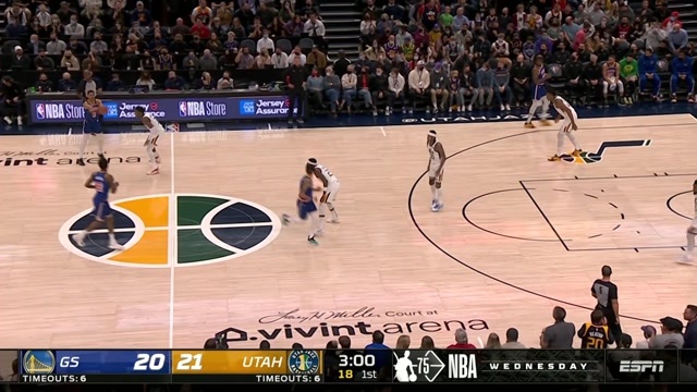 【2022年02月10日 勇士vs爵士集锦】让你说我没篮！库明加手感回温连飙两记三分证明自己