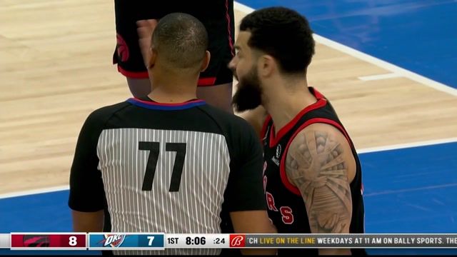 【2022年02月10日 猛龙vs雷霆集锦】面对范乔丹强硬2+1打成！多尔特底线突破不惧强势高难度命中