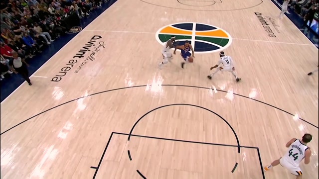 【2022年02月10日 勇士vs爵士集锦】勇士85-111爵士 库里16分7篮板勇士9连胜遭终结