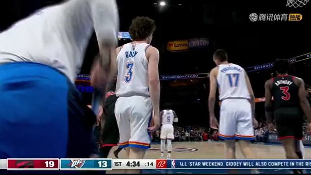 【2022年02月10日 猛龙vs雷霆集锦】防守态度？走神？猛龙无人防守贝兹利单臂劈扣上上课