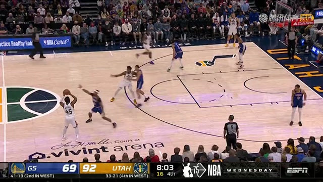 【2022年02月10日】NBA常规赛：勇士vs爵士中文解说全场回放