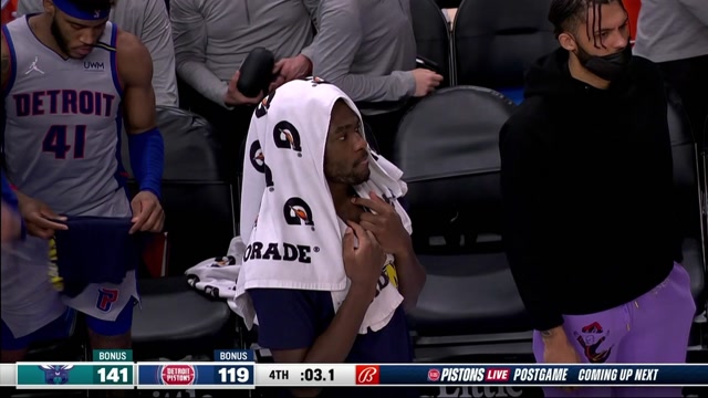 【2022年02月12日 黄蜂vs活塞集锦】黄蜂141-119活塞 三球轰31＋12＋5率队三人20+大胜