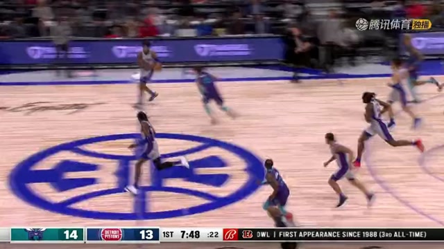 【2022年02月12日 黄蜂vs活塞集锦】坎宁安抢断三球送长传 萨迪克贝大步流星战斧劈扣