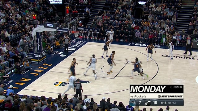 【2022年02月12日 魔术vs爵士集锦】米切尔欧洲步上篮+怀特塞德吃饼 爵士连取5分打出一波15-0