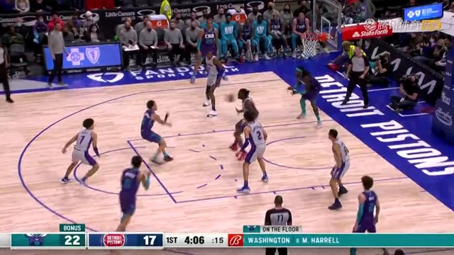 【2022年02月12日 黄蜂vs活塞集锦】十足的护筐使者！斯图尔特钉板大帽哈雷尔不容造次