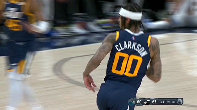 【2022年02月12日 魔术vs爵士集锦】眼里只有篮筐！克拉克森展现单打能力骑马射箭