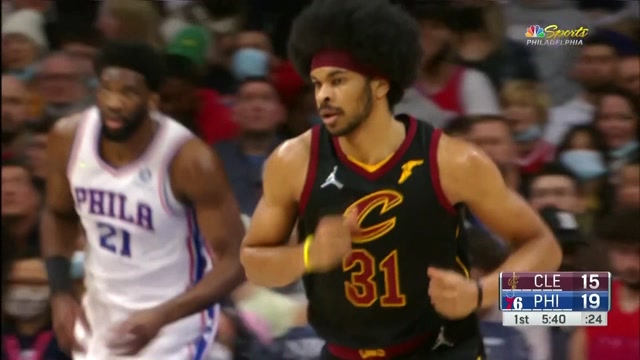 【2022年02月13日 骑士vs76人集锦】一步过掉恩比德 艾伦突破篮下单手劈扣