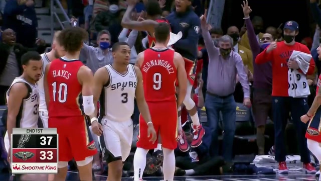 【2022年02月13日 马刺vs鹈鹕集锦】时间管理大师！马绍尔快马加鞭三分压哨命中