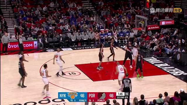 【2022年02月13日 尼克斯vs开拓者集锦】这状态也敢随便DNP？沃克连续命中连取5分