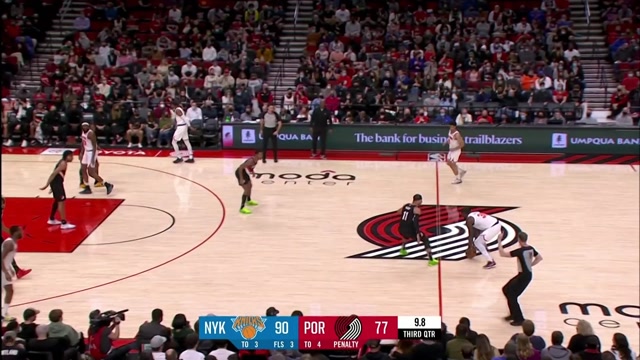 【2022年02月13日 尼克斯vs开拓者集锦】心有灵犀一点通 伯克斯助飞罗宾逊空接暴扣