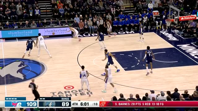 【2022年02月26日 76人vs森林狼集锦】感觉一切都回来了 哈登再次完成3+1见血封喉