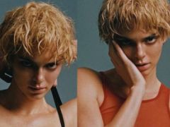 太飒了！卡戴珊罕见短发造型 比布克还帅