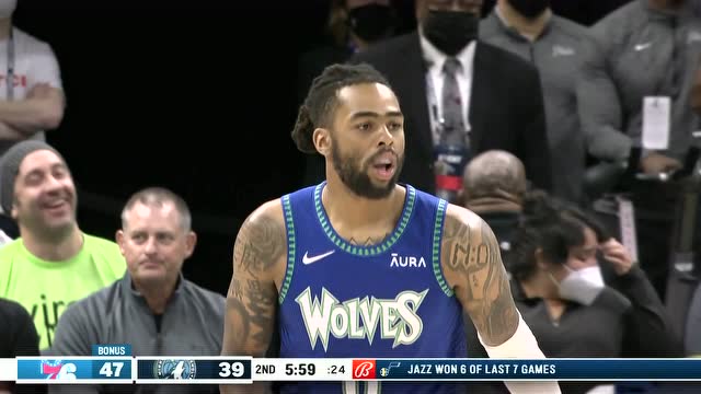 【2022年02月26日 76人vs森林狼集锦】这庆祝动作有点嚣张 拉塞尔命中三分后双手背后