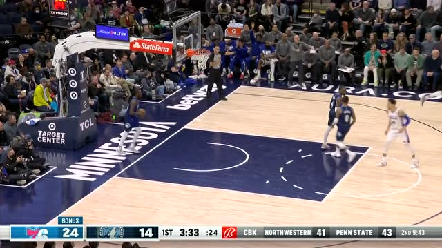 【2022年02月26日 76人vs森林狼集锦】外线开火一击即中 恩比德精准三分手起刀落