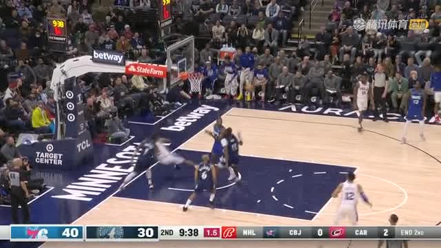 【2022年02月26日 76人vs森林狼集锦】拳怕少壮！爱德华兹神兵天降钉板大帽米尔萨普