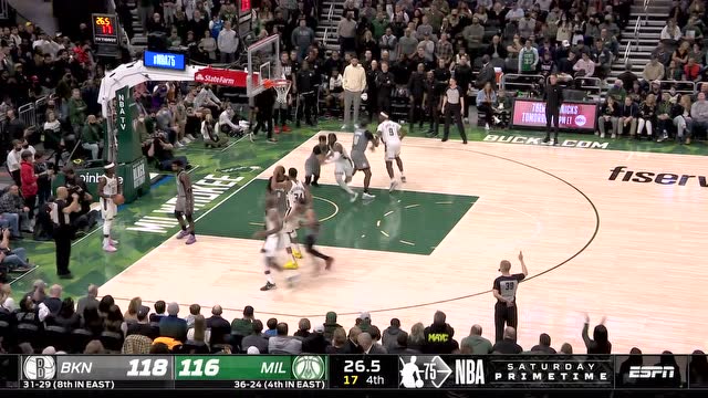 【2022年02月27日 篮网vs雄鹿集锦】篮网真藏龙卧虎！约翰逊关键死亡封盖波蒂斯