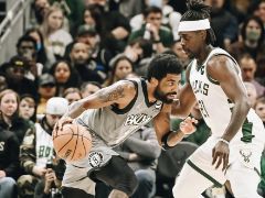 NBA常规赛篮网vs雄鹿全场录像回放集锦(2022年2月27日）