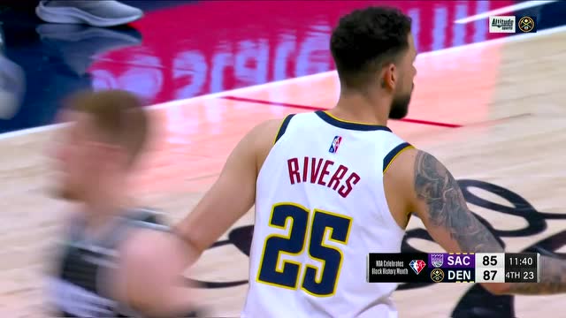 【2022年02月27日 国王vs掘金集锦】彻底拦不住了！考辛斯双手大力灌筐无人能阻