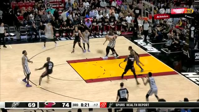 【2022年02月27日 马刺vs热火集锦】拥有曼巴精神 瓦塞尔两记三分不讲理