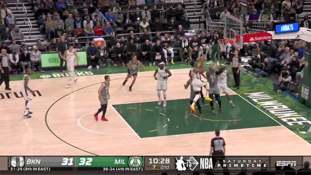 【2022年02月27日 篮网vs雄鹿集锦】世间功夫唯快不破 德拉季奇箭步穿云突破上篮无解无畏