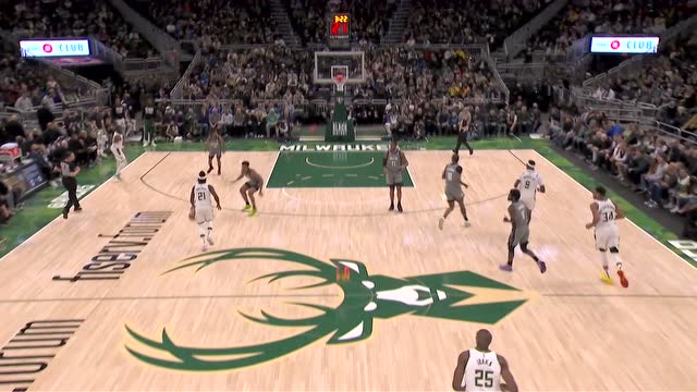 【2022年02月27日 篮网vs雄鹿集锦】手感来了挡都挡不住 波蒂斯化身豌豆射手三分狙击