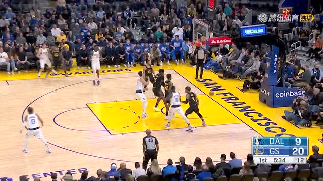 【2022年02月28日 独行侠vs勇士集锦】维金斯空位三分空心入网 东契奇张手三分还以颜色