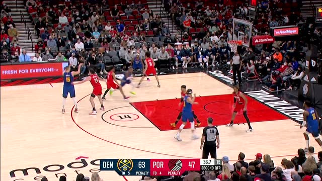 【2022年02月28日 掘金vs开拓者集锦】约基奇在线发牌调动全队 莫里斯空切反跑上篮得手