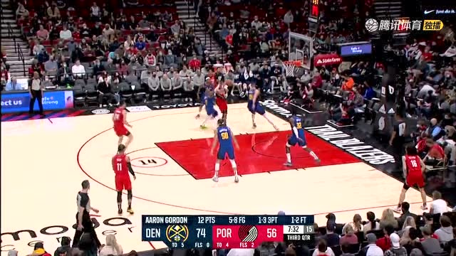 【2022年02月28日 掘金vs开拓者集锦】大马金刀杀入内线 尤班克斯一步登天滑翔暴扣