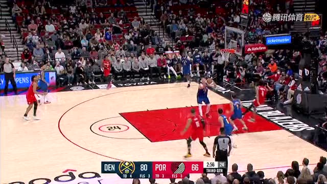 【2022年02月28日 掘金vs开拓者集锦】抢断反击行云流水 约基奇仙人指路助攻福布斯三分轰炸