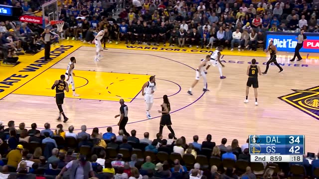 【2022年02月28日 独行侠vs勇士集锦】人家大炮点火发射 贝尔坦斯三分接球就投稳稳命中