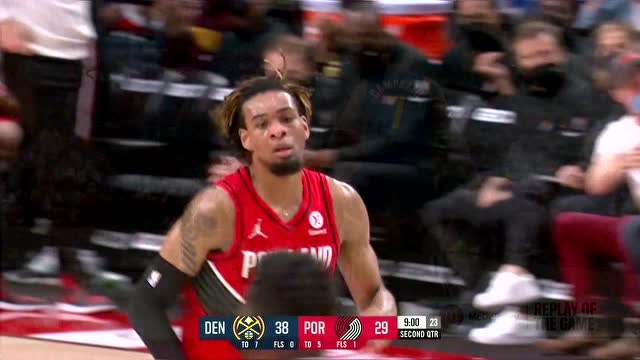 【2022年02月28日 掘金vs开拓者集锦】威廉姆斯精准制导送妙传 布朗强势发难滑翔单臂劈扣