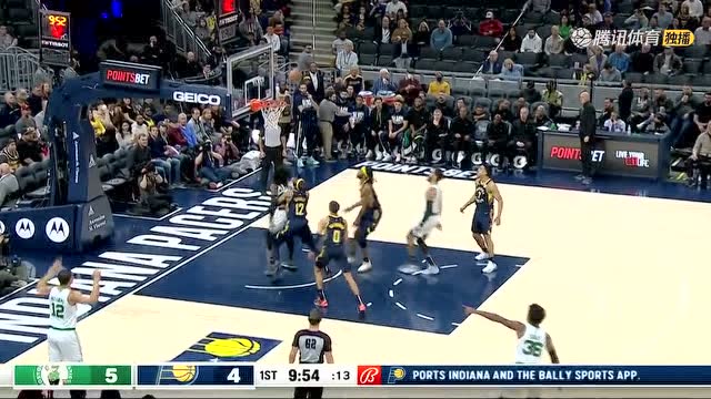 【2022年02月28日 凯尔特人vs步行者集锦】这5分全部跟他有关 塔图姆分球斯玛特三分命中随后自己补篮得手