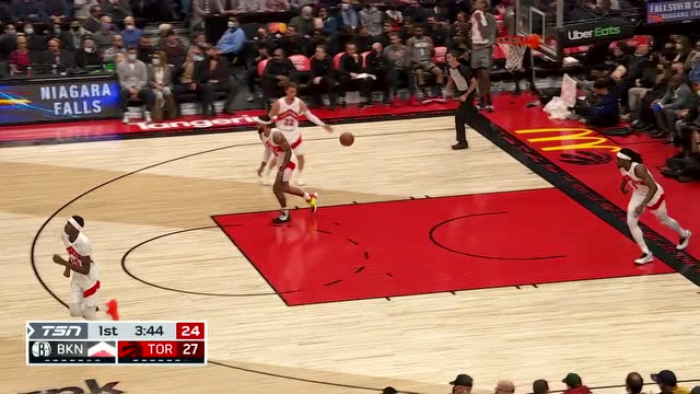 【2022年03月02日 篮网vs猛龙集锦】狙击手已就位 格里芬弧顶干拔三分一发入魂