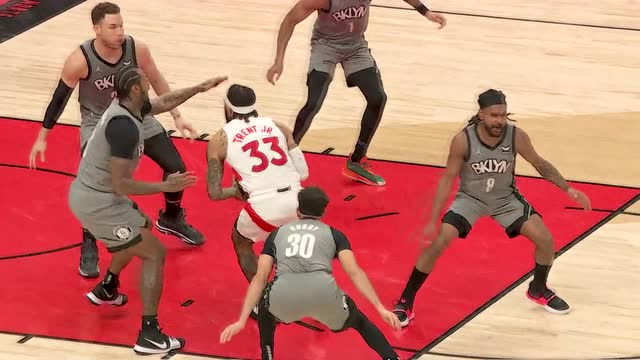 【2022年03月02日 篮网vs猛龙集锦】这围的也太严实了 特伦特假投真传骗过防守助飞布切尔