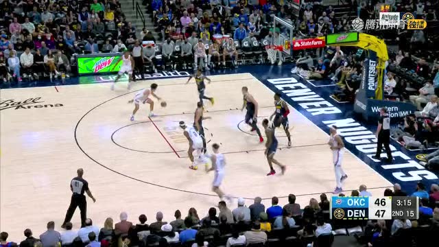 【2022年03月03日 雷霆vs掘金集锦】内线翻江倒海 约基奇无惧双人围堵打成2+1