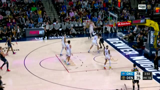 【2022年03月03日 雷霆vs掘金集锦】马刺出品必属精品 福布斯底角三分突施冷箭打成3+1