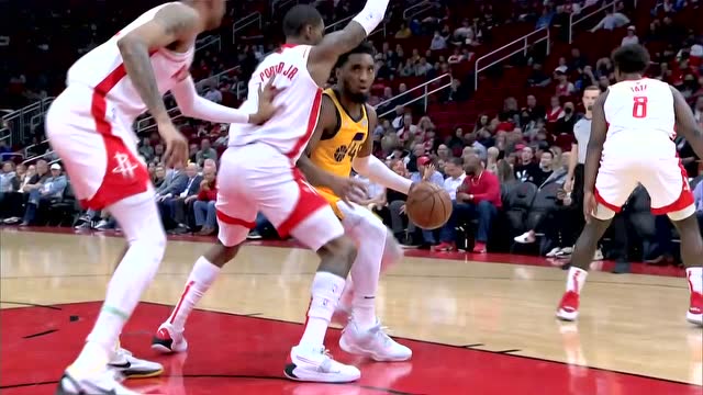 【2022年03月03日 爵士vs火箭集锦】可恶让他装到了 米切尔硬刚2+1