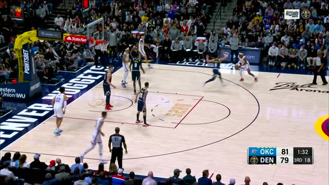 【2022年03月03日 雷霆vs掘金集锦】手感热的发烫 克雷伊奇弹无虚发连中三分