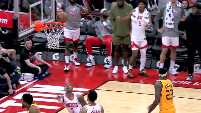 【2022年03月03日 爵士vs火箭集锦】这身体素质爱了爱了 小波特欧洲步滞空折叠上篮