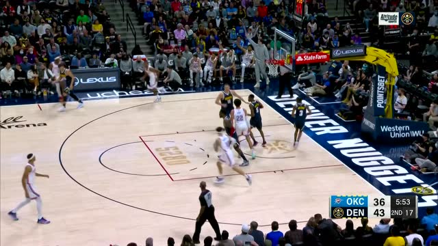 【2022年03月03日 雷霆vs掘金集锦】张弓搭箭！亚历山大手起刀落三分命中