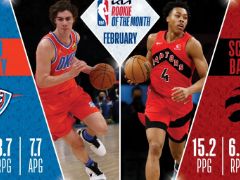 NBA官宣2月最佳：公牛德罗赞&独行侠东契奇