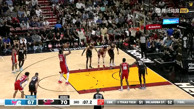 【2022年03月06日 76人vs热火集锦】时间拿捏得刚刚好 文森特超难度三分应声入网