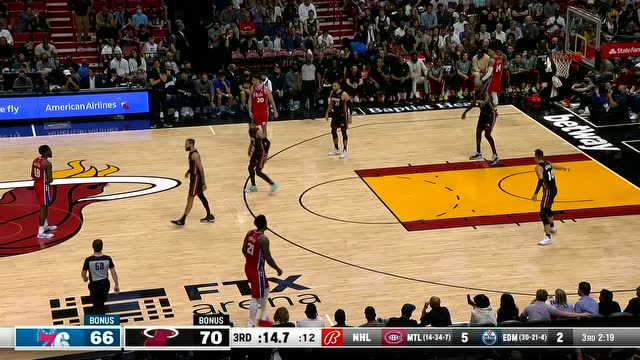 【2022年03月06日】76人vs热火第3节英文解说回放