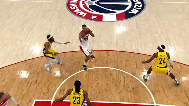 【2022年03月07日 步行者vs奇才集锦】首秀给大伙来个绝活 波神接小马哥妙传跃起把球拨进