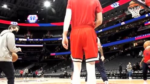 【2022年03月07日 步行者vs奇才集锦】波尔津吉斯奇才首秀预热 赛前帅气出场互动你期待吗