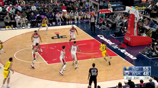 【2022年03月07日 步行者vs奇才集锦】玩起来了 哈里伯顿击地妙传不忘装个X