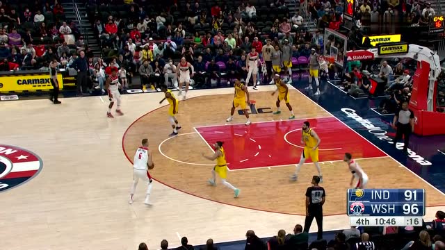 【2022年03月07日 步行者vs奇才集锦】扔就完事了 波神接球三分再中