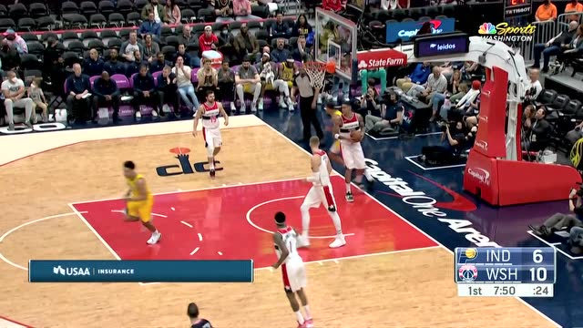 【2022年03月07日 步行者vs奇才集锦】少侠好腰腹 哈里伯顿空中大拉杆